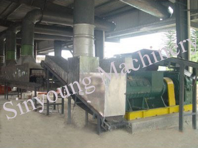 Compound rubber processing line